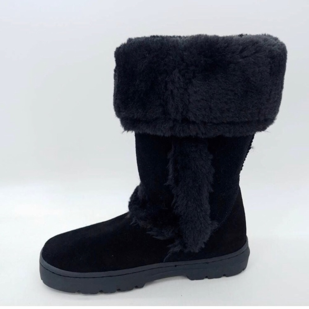 Style & Co. Womens Cold Weather Witty Winter Boots Black Faux Fur 5 M New